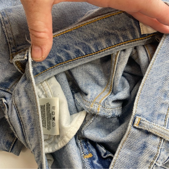 Agolde Sophie Distressed Raw Hem Organic Cotton Lyocell Blend Mid Rise? 24 - Picture 8 of 16